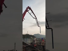 コンクリートのブーム 配置する水力コンクリートのブーム